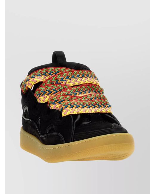 Lanvin Multicolor Leather Low-Top Sneakers for men