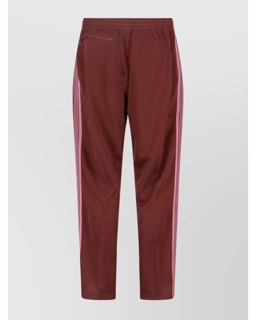 Needles Red Straight-Leg Track Pants for men