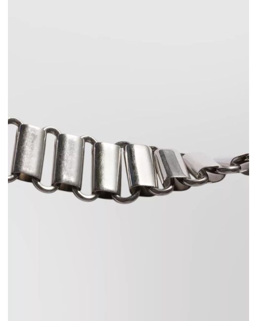 Miu Miu Gray Leather Belt