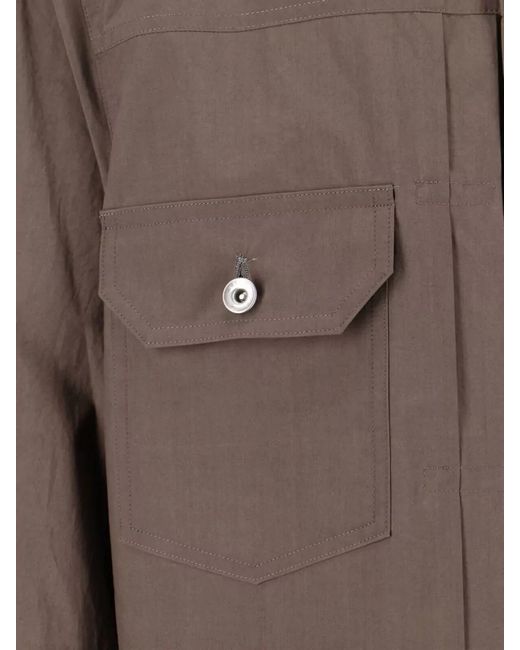 Sacai Brown Cotton Lightweight Jacket for men