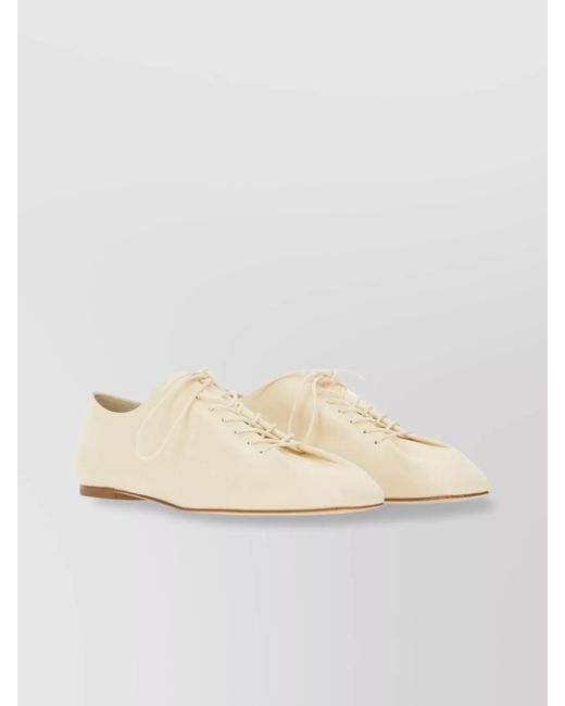 Aeyde Natural Leather Derby Shoes