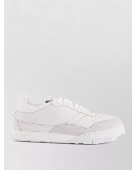 Givenchy White Calf Leather Low-Top Sneakers for men