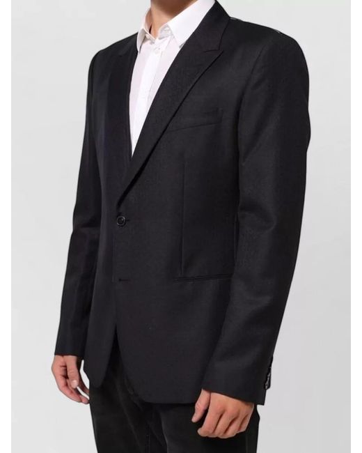Dolce & Gabbana Blue Virgin Wool Suit Jacket for men