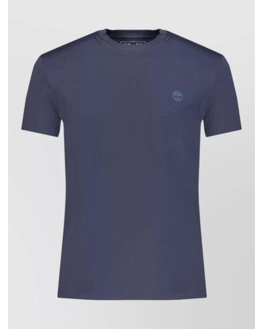 Timberland Blue Cotton T-Shirt for men