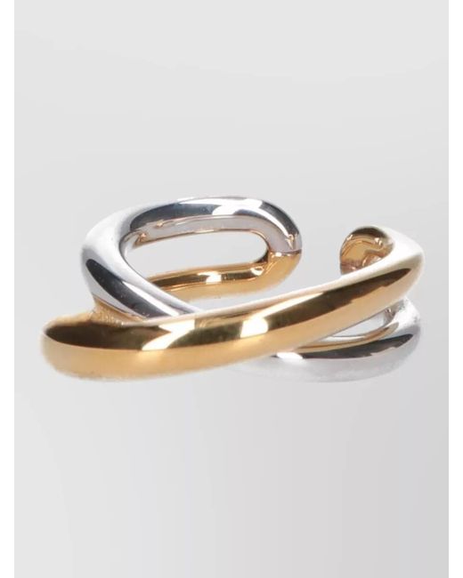 Charlotte Chesnais Metallic Open Band Two Tone Polished Ring