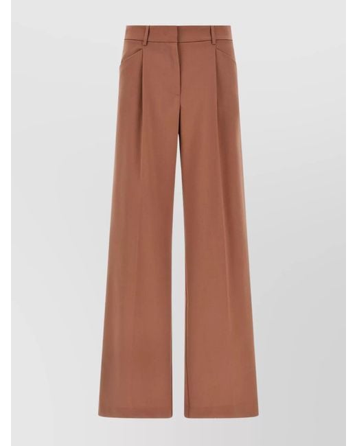 ANDAMANE Brown Wide-Leg Trousers