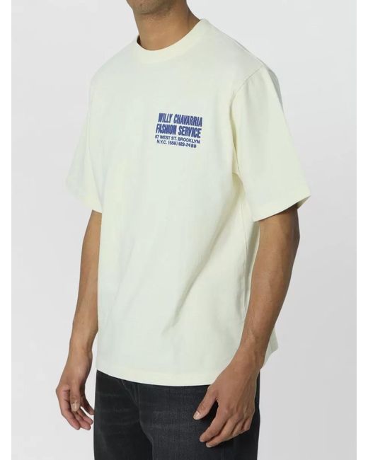 Willy Chavarria Multicolor Fashion Service Cotton T Shirt Relaxed Fit for men