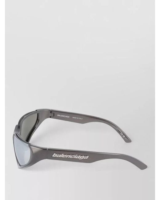 Balenciaga Metallic Sunglasses Bb0202S 002 Curved Frame