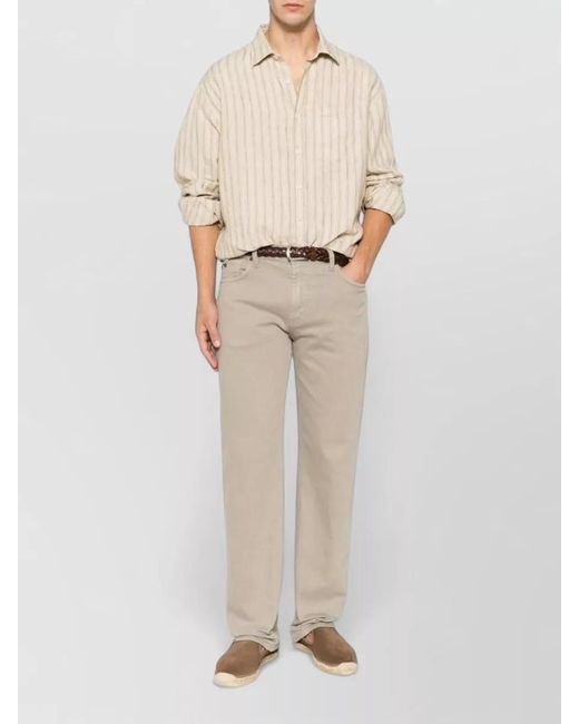 Emporio Armani Natural Slim Fit Denim Straight Leg Jeans for men