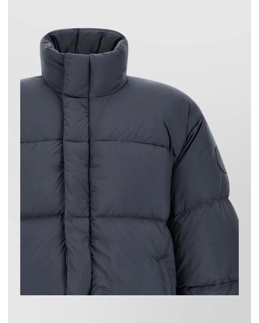 Canada Goose Blue Down Quilted High Neck Puffer Jacket for men