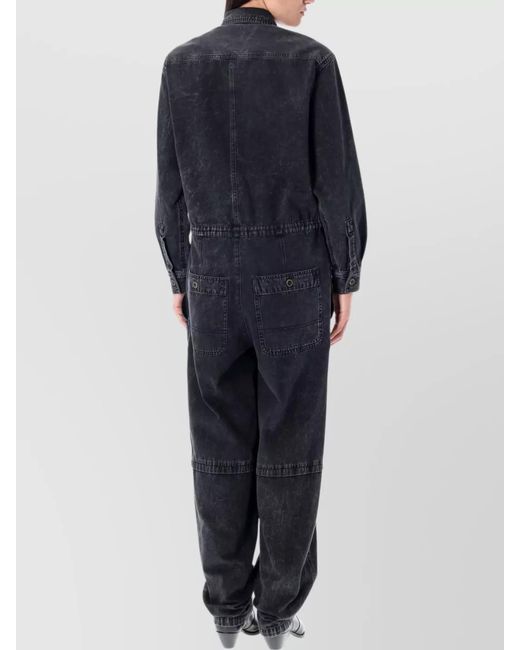 Isabel Marant Blue Cotton Nadia Jumpsuit