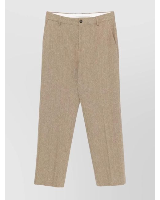 Golden Goose Deluxe Brand Natural Linen Blend Relaxed-Fit Straight-Leg Trousers for men