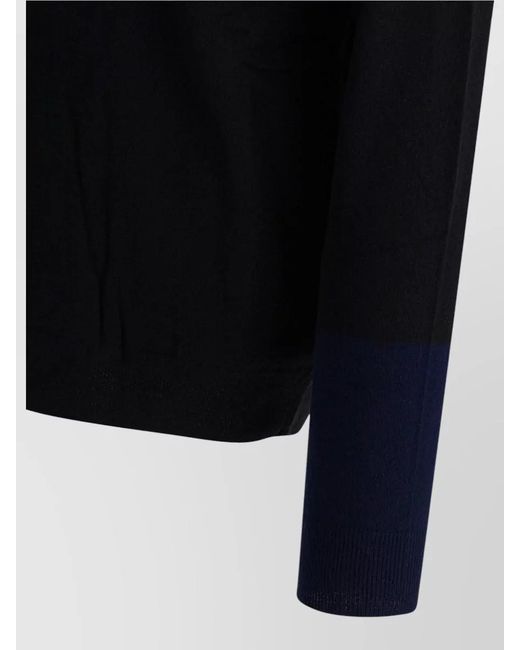 Comme des Garçons Black Wool Crew Neck Sweater for men