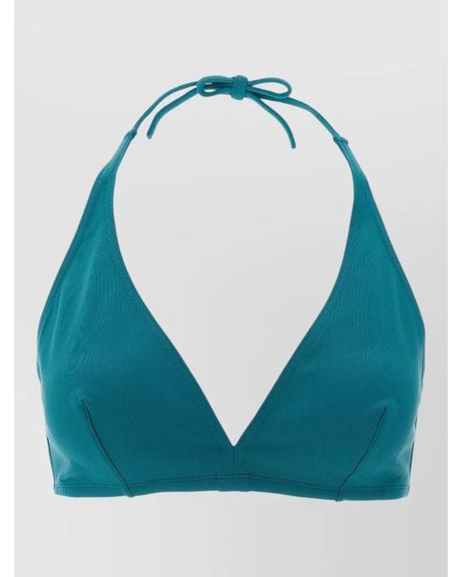 Eres Blue Gang Duni Halterneck Triangle Bikini Top