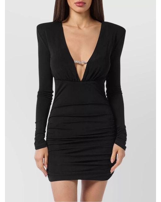 Philipp Plein Black Mini Dress