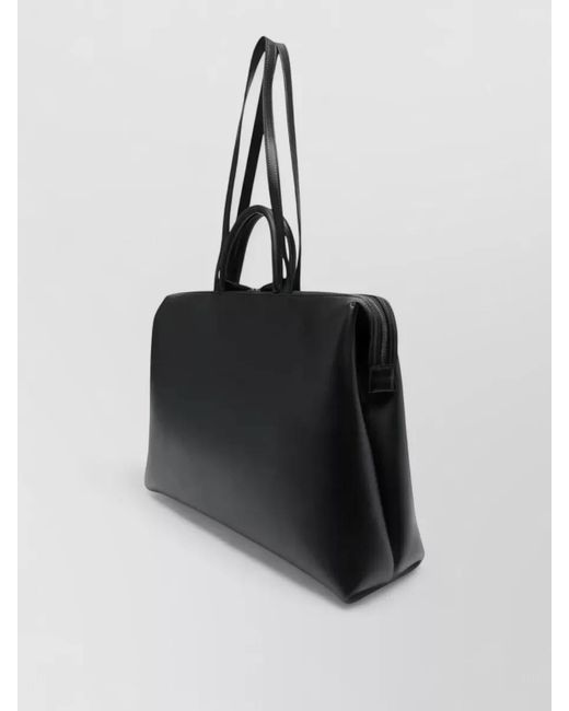Marsèll Black Horizontal Soft Shoulder Bag Top Handles Strap