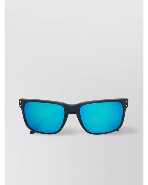 Oakley Blue Square Frame Sunglasses Metal Accents