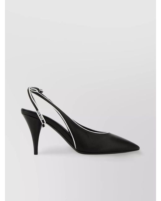 Miu Miu Black Leather Pumps
