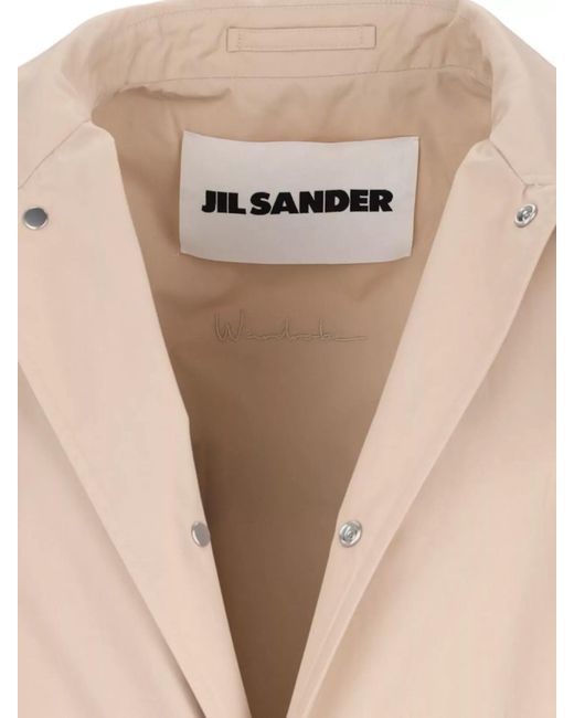 Jil Sander Natural Cotton Coat for men