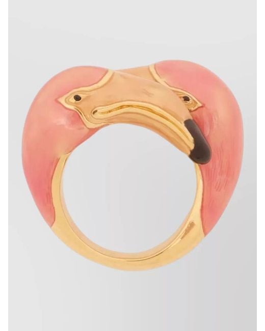 Chloé White Tropicus Toi Et Moi Flamingo Ring