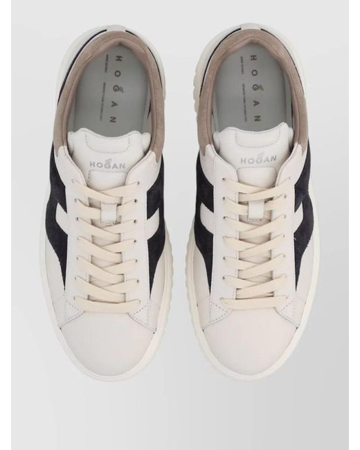 Hogan Natural Leather Low-Top Sneakers for men