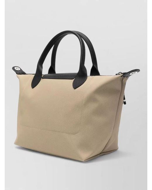 Longchamp Metallic Tote Bag Adjustable Strap Top Handle