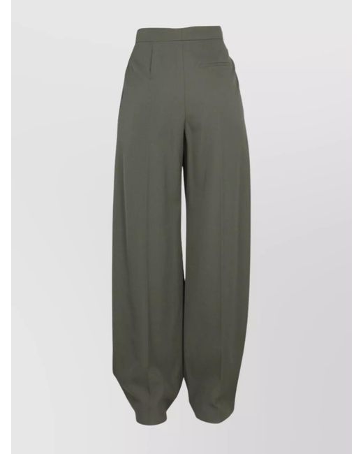 McQueen Gray Wide-Leg Trousers