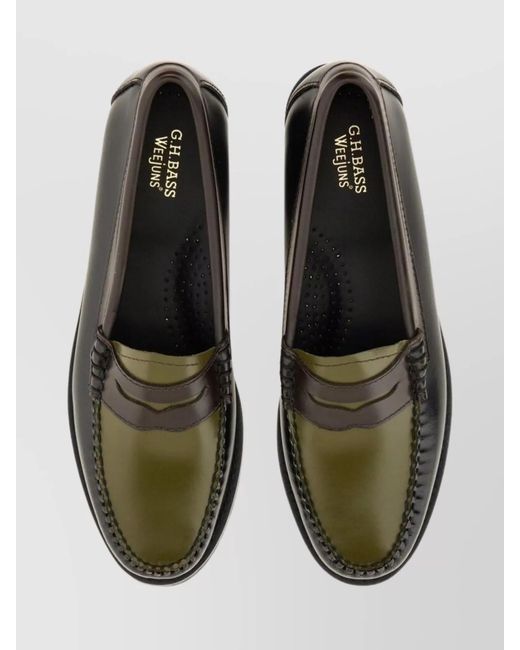 G.H.BASS Multicolor Leather Penny Loafers