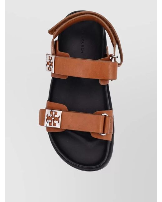 Tory Burch Brown Leather Sandals