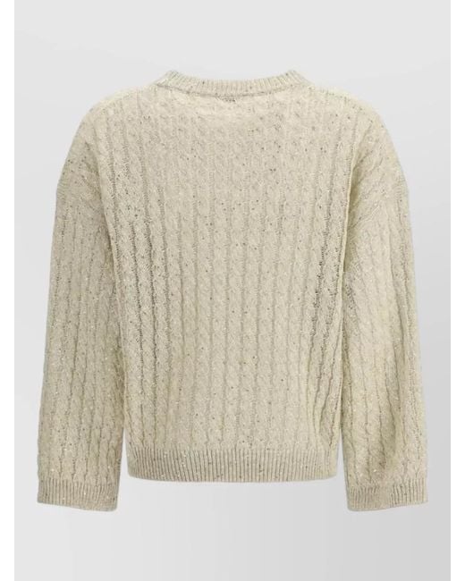 Brunello Cucinelli Natural Linen Sweatshirt
