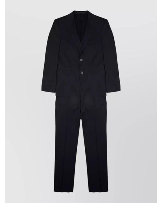 Colamarino Blue Wool Blend Suit Single Breasted Jacket for men