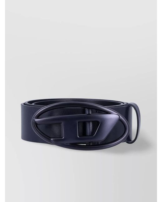 DIESEL Blue Leather Belt for men