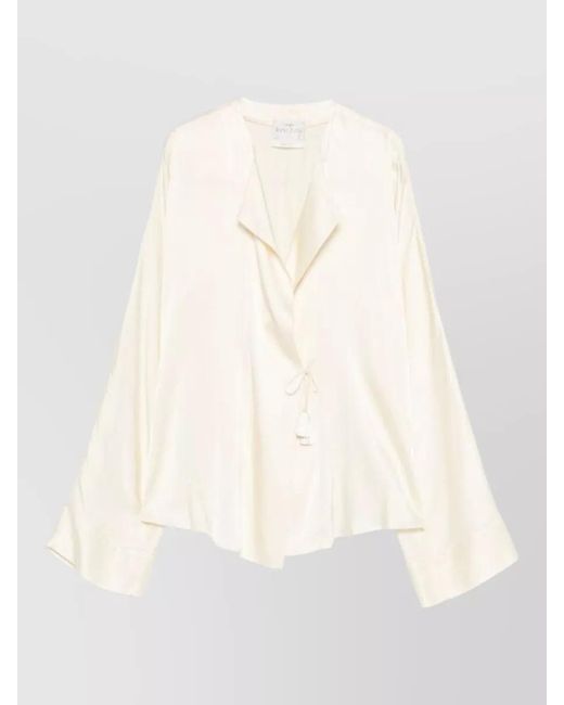Forte_forte Natural Silk Long-Sleeve Blouse