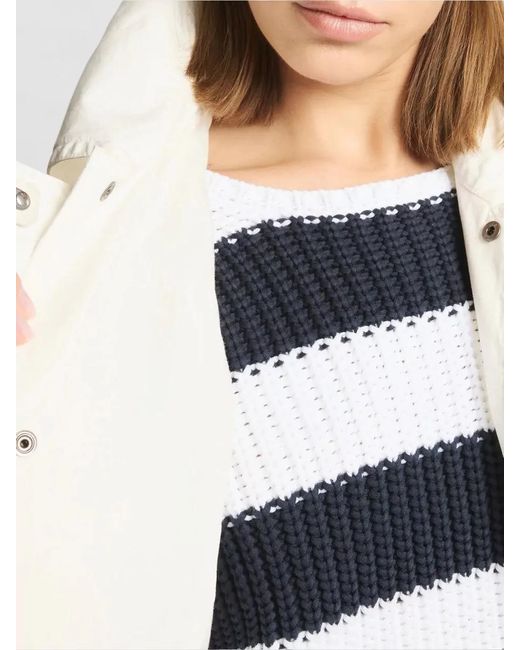 Fay Natural Jacket Straight Cut Collared Neck Front Pockets