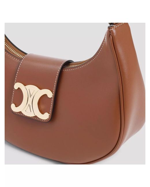 Céline Brown Medium Ava Triomphe Shoulder Bag