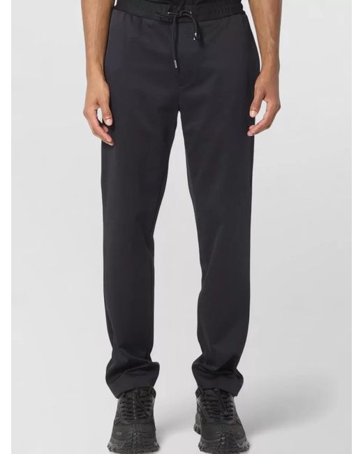 Moncler Blue Mid-Rise Straight-Leg Track Pants for men