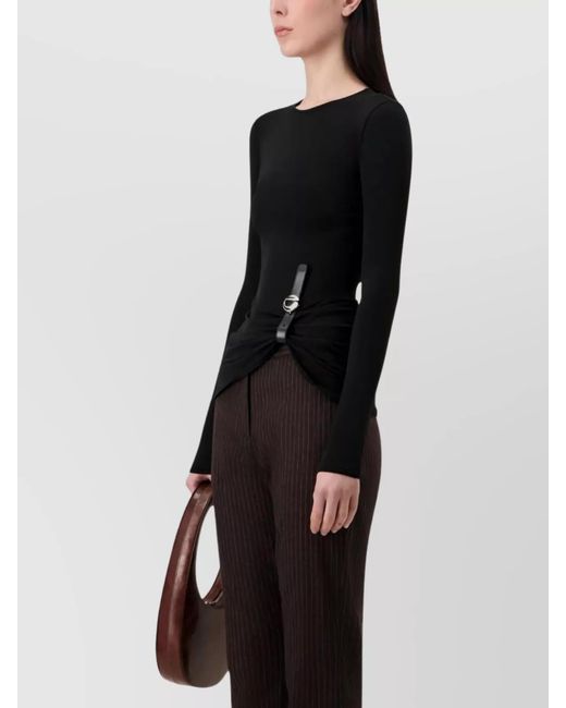 Coperni Black Long-Sleeve Top
