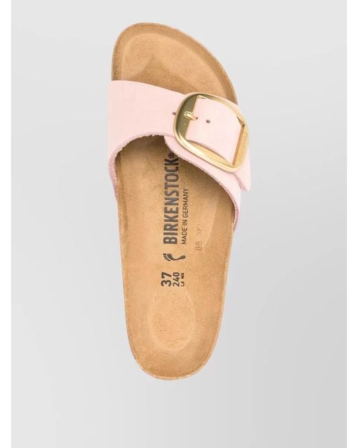 Birkenstock Pink Madrid Big Buckle Casual Flat Sandal