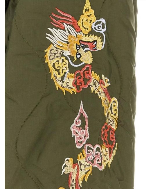 Baracuta Green Quilted Nylon Padded Jacket for men