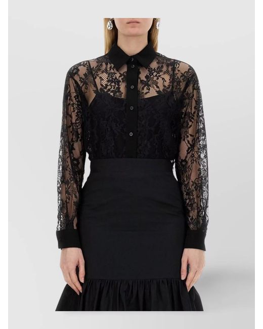 Moschino Black Lace Shirt