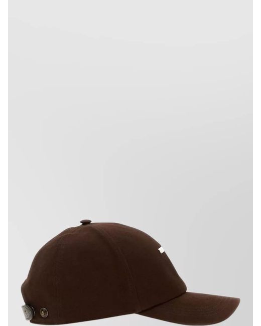 Tom Ford Brown Cotton Baseball Cap Adjustable Strap Logo for men