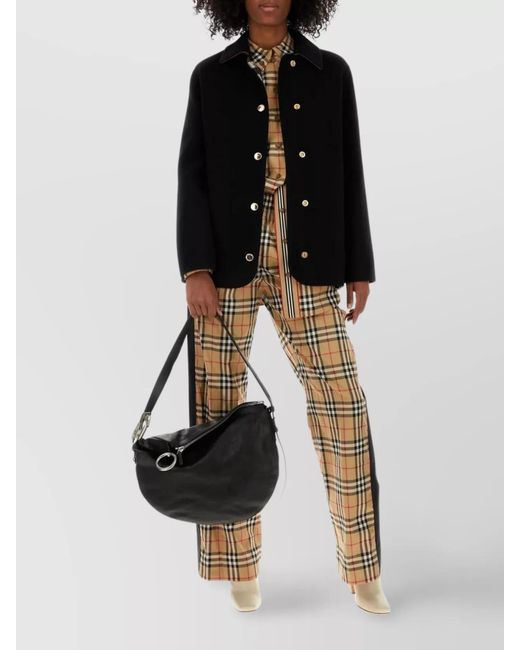 Burberry Metallic Embroidered Cotton Shirt