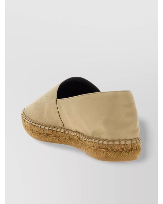 Saint Laurent Brown Cotton Espadrilles for men
