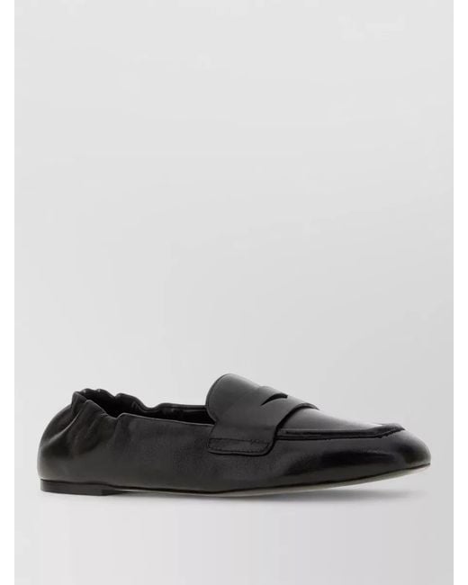 Stuart Weitzman White Leather Bryant Mules Loafer Style Design