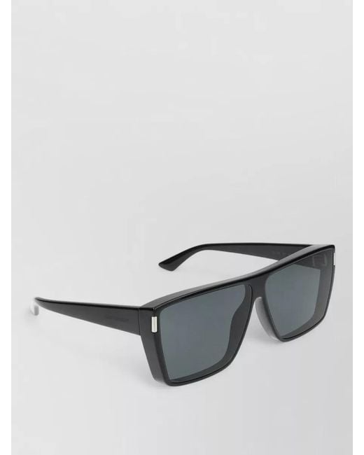 Saint Laurent Gray Sunglasses Sl 756 Square Frame Metal Accents