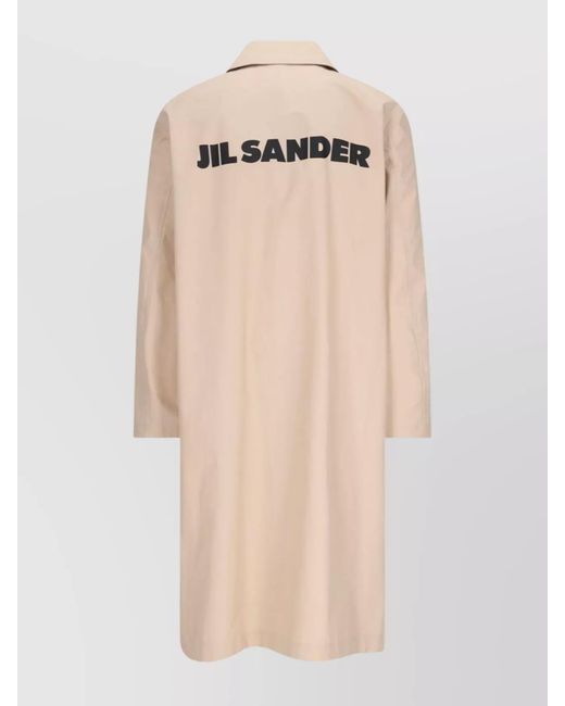 Jil Sander Natural Cotton Coat for men