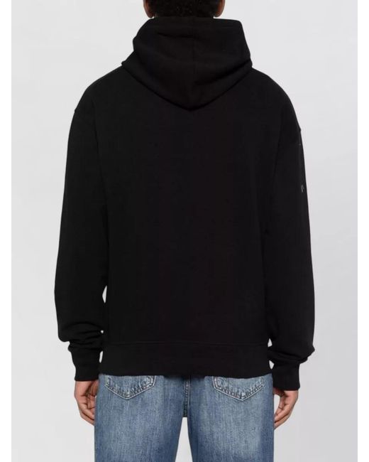 ICECREAM Black Hooded Cotton Sweatshirt Logo Detail for men