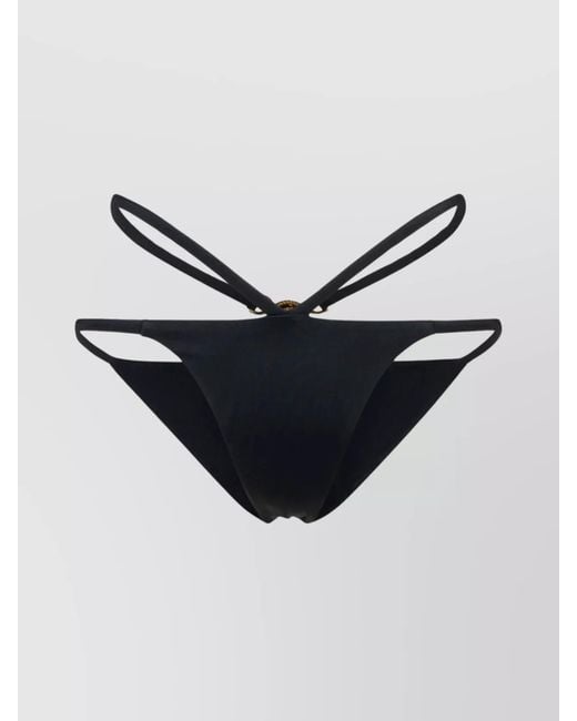 Versace Black Medusa Plaque Bikini Briefs