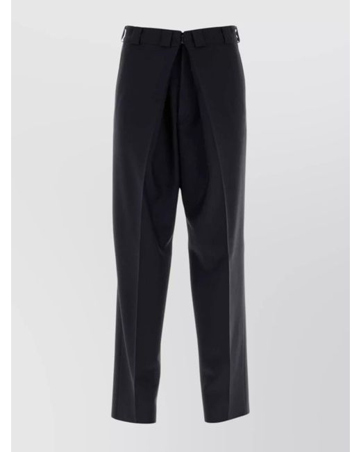 Givenchy Blue Wool Mohair Regular-Fit Trousers for men