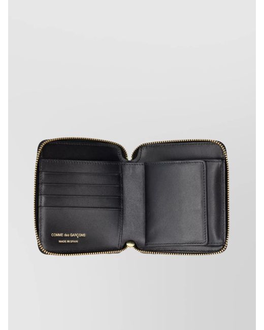 Comme des Garçons Gray Leather Zip Around Wallet